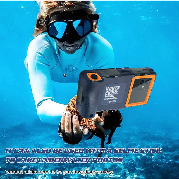 Waterproof Protective Case for Phones Up to 6.9 Inch with Lanyard N215