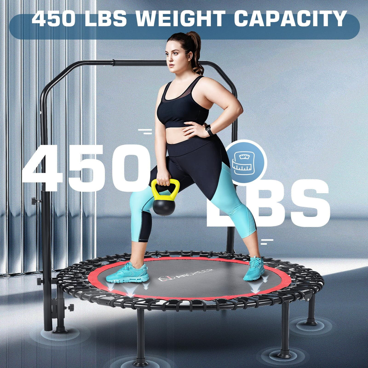 40 Foldable Mini Trampoline with Bungees M7276