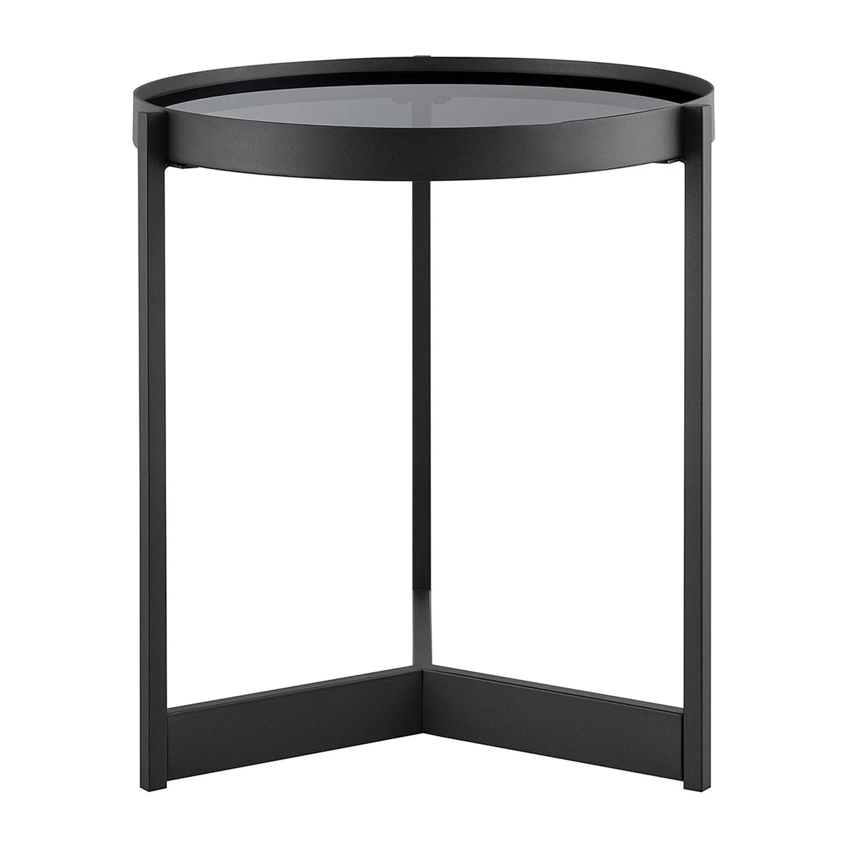 Metal and Glass Side Table E92467