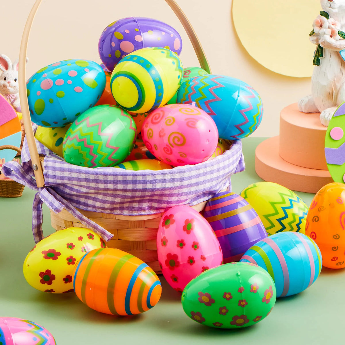 36 Pcs Plastic Jumbo Easter Eggs P279129