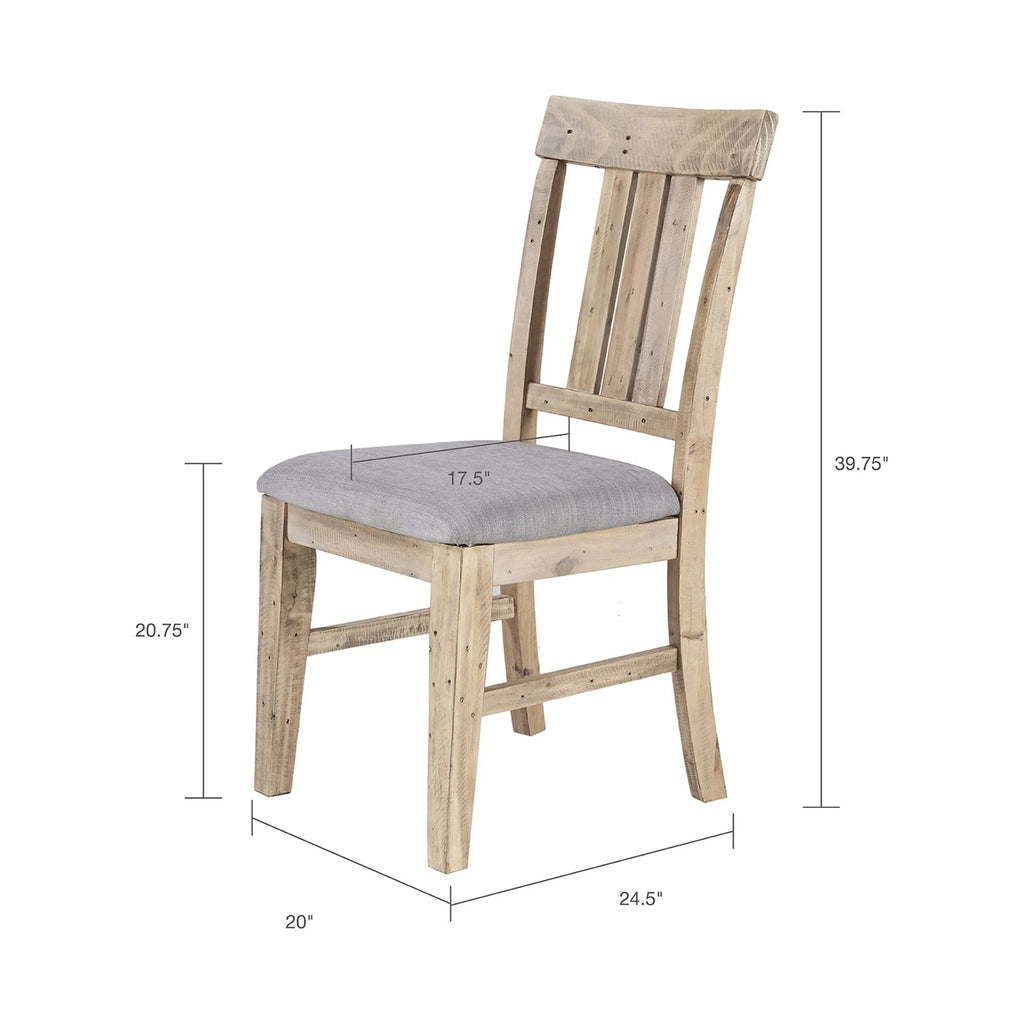 Set of 2 Natural Dining Side Chair U802118