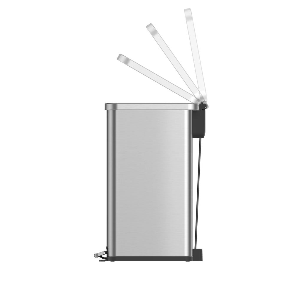 7.9 Gallon Stainless Steel Slim Step Trash Can I797834