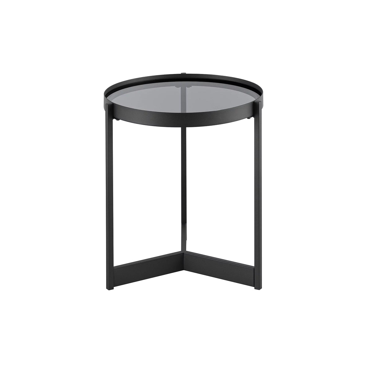 Metal and Glass Side Table E92467