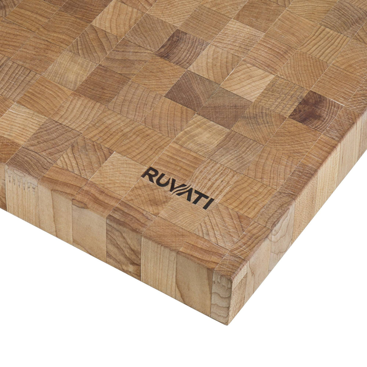 17 x 16 x 2 inch Thick End-Grain American Maple Solid Wood Cutting Board L718