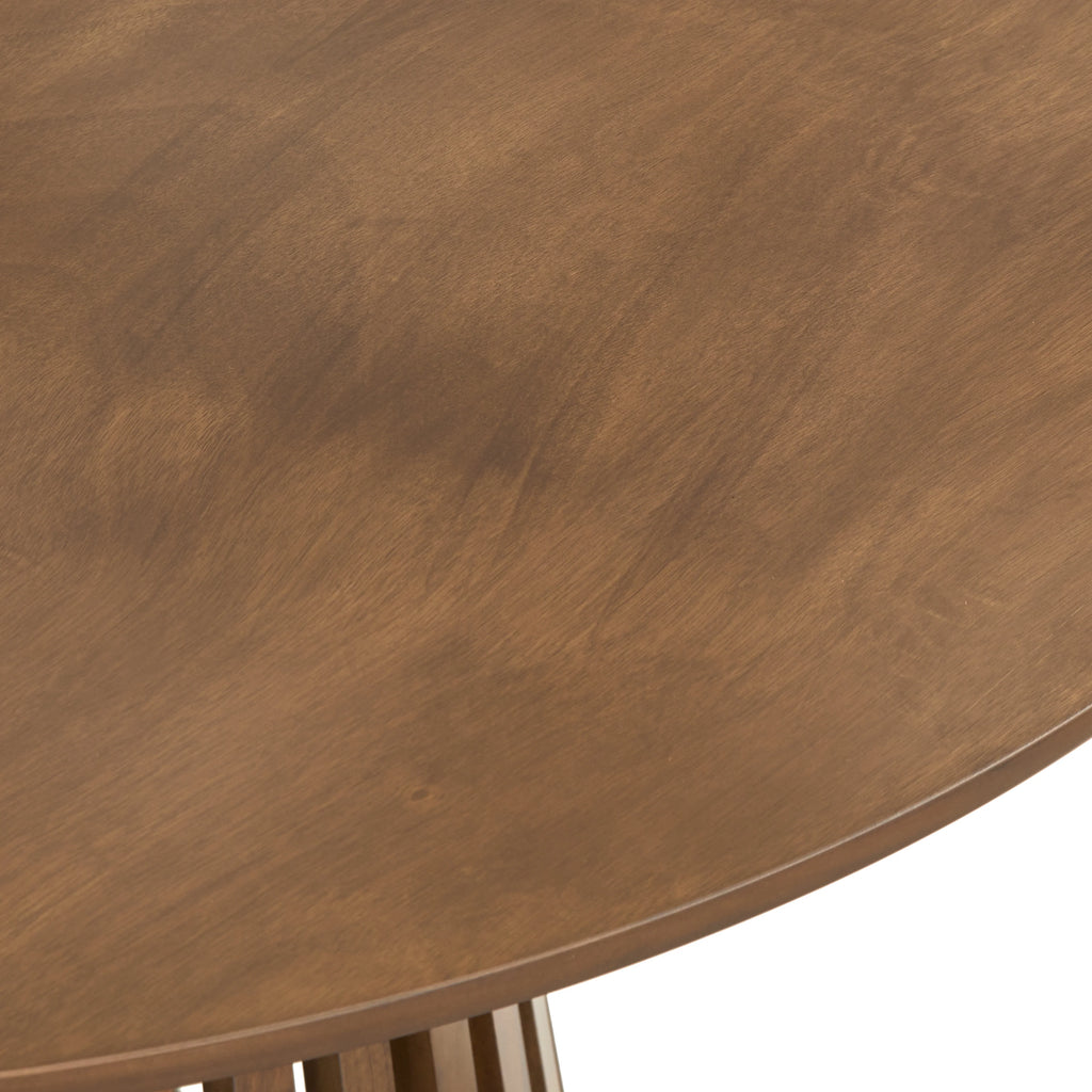 Walnut Round Wood Dining Table E540
