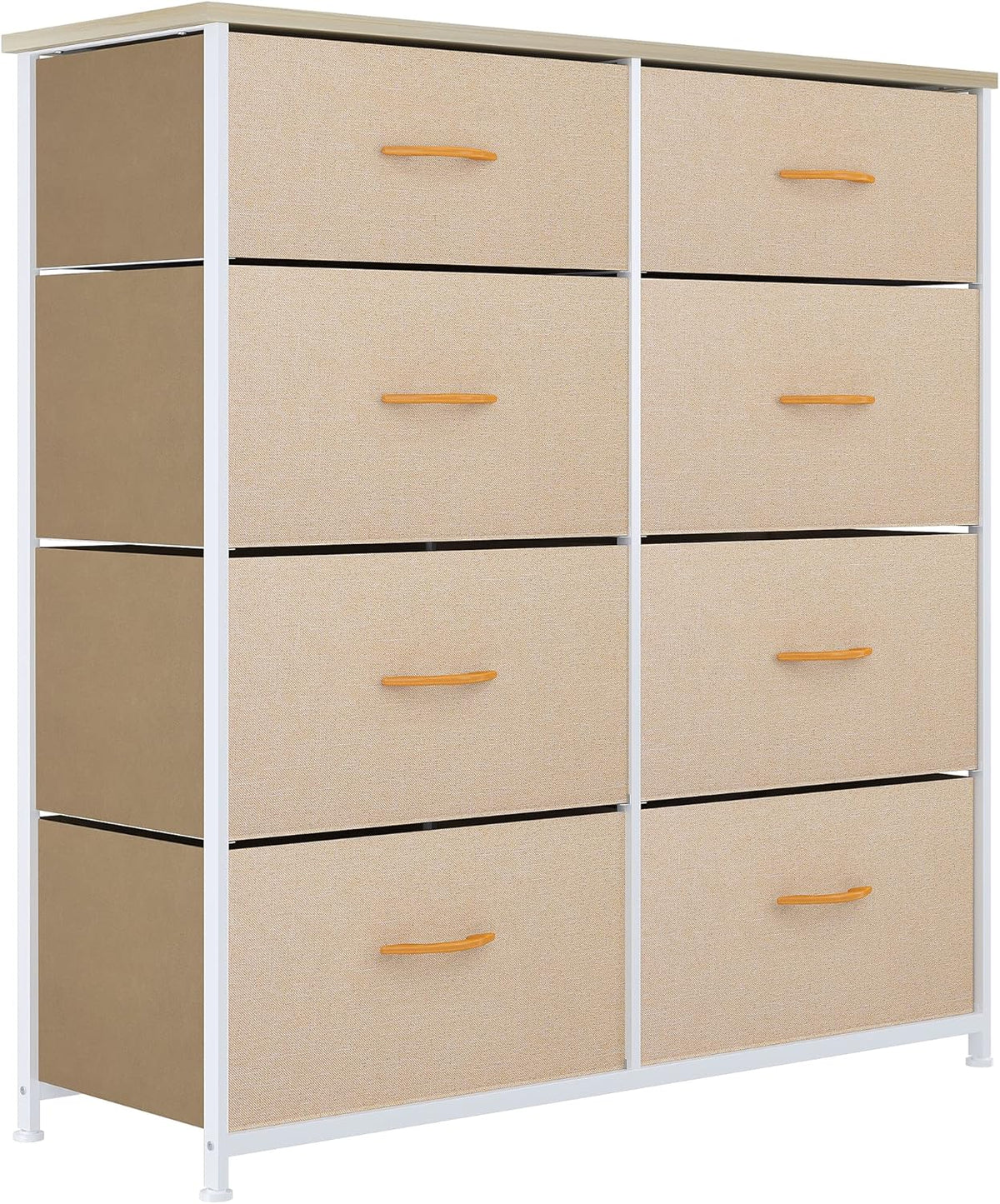 Dark Grey 8 Drawer Fabric Storage Tower G9101