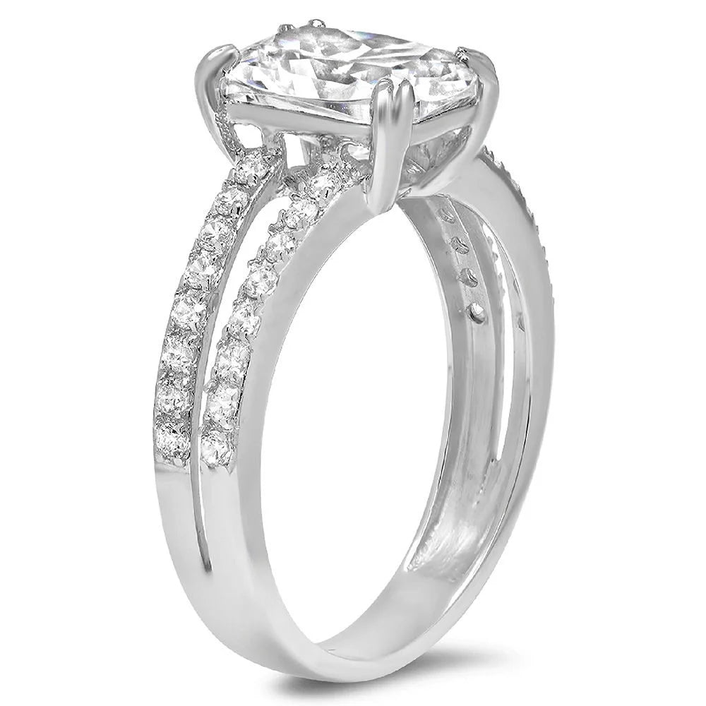 18K White Gold Diamond Engagement Ring U164680