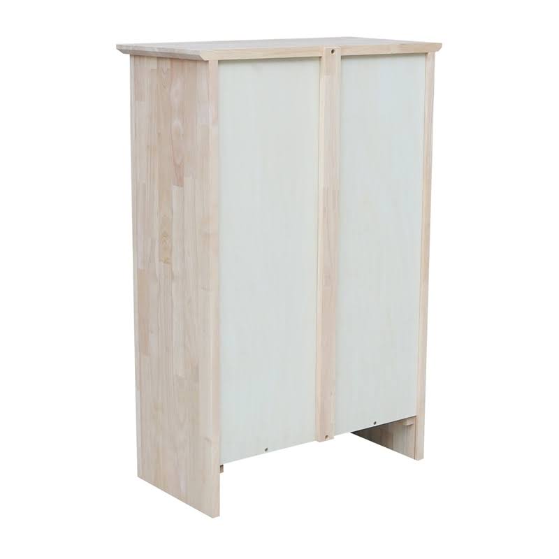 Natural Wood Shaker Bookcase B754