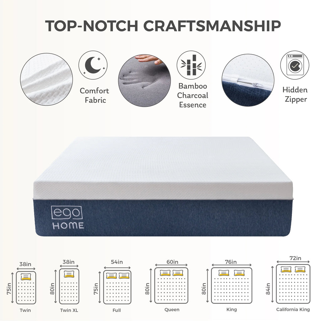 14 inch Cooling Gel Memory Foam Queen Mattress H9677
