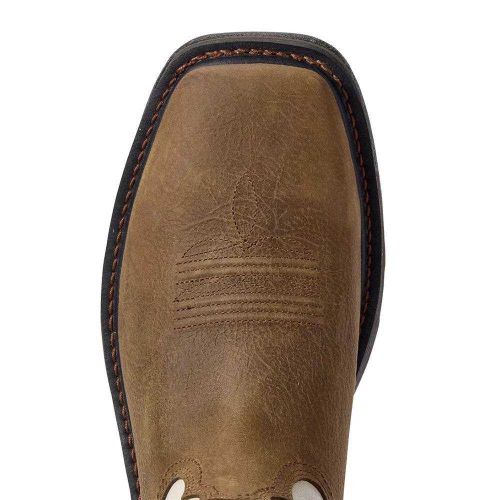 Rye Brown Soft Toe Western Work Boot V2283