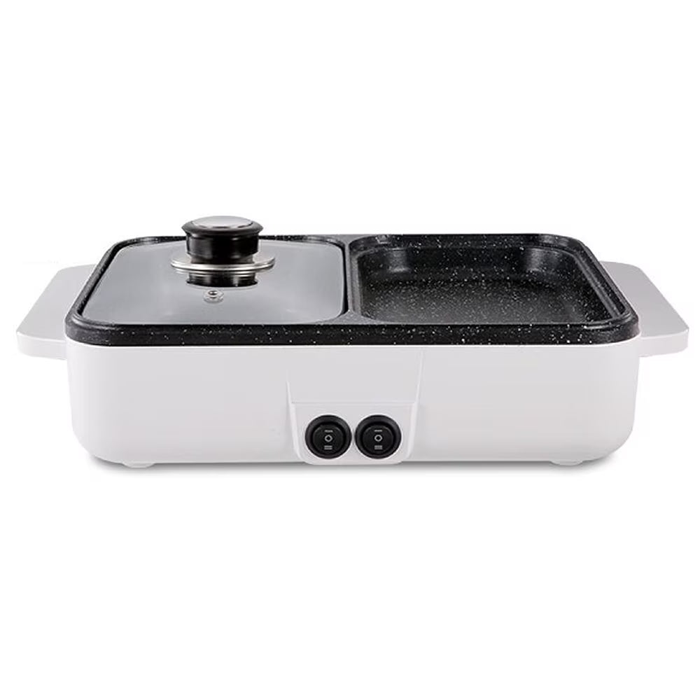 Electric Grill Pan 2 Speed 1200W Hot Pot Barbecue Machine J219688